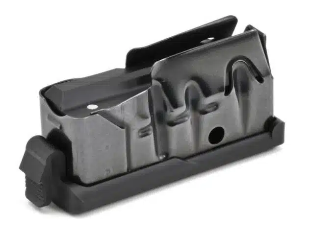 Durable black firearm magazine SV55231-2 designed for reliability and smooth ammunition feeding.