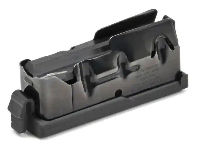 Durable SV55254 steel firearm magazine for reliable performance and efficient ammunition feeding.