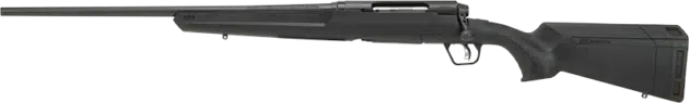 Sleek black bolt-action rifle designed for precision shooting and outstanding performance in various conditions.