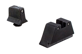 High-precision matte black firearm sights for optimal accuracy and reliable shooting performance.