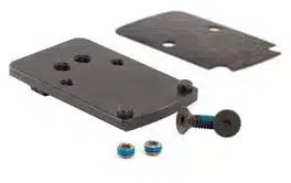 Durable TRRM44 metal assembly plate with fasteners for secure mounting in industrial applications.