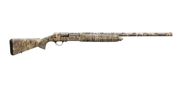 Model A5 camouflaged shotgun for hunting, featuring ergonomic design and precision accuracy.