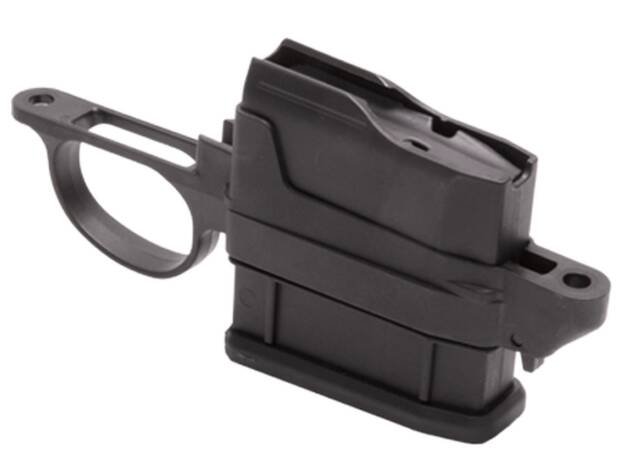 Durable polymer 5-round magazine for seamless firearm performance and quick reloads in any situation.