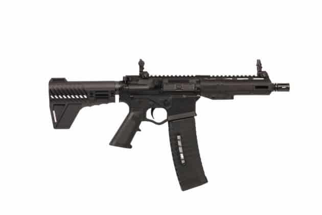 ATIGAX 5567 Tactical Carbine: sleek design, adjustable stock, lightweight, and customizable for optimal performance.