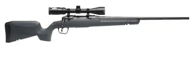 Sleek precision rifle with ergonomic design and high-quality scope for accurate long-range shooting.