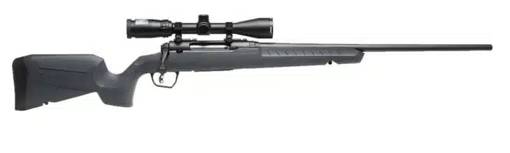 Sleek precision rifle with ergonomic design and high-quality scope for accurate long-range shooting.