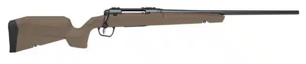 Sleek bolt-action rifle designed for precision shooting, comfort, and durability in outdoor environments.