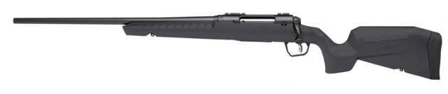 Precision black rifle with ergonomic design for accuracy in hunting and target shooting.