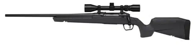 Sleek Axis2XP Gray L1645 rifle with long barrel and precision scope for accurate targeting.