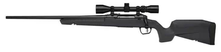 Sleek Axis2XP Gray L1645 rifle with long barrel and precision scope for accurate targeting.