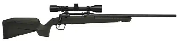Precision green tactical rifle with matte black barrel and scope for accurate long-range shooting.