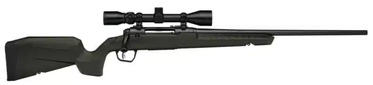 Precision green tactical rifle with matte black barrel and scope for accurate long-range shooting.