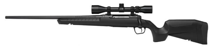 Modern bolt-action rifle with telescopic scope, ergonomic stock, ideal for hunting and precision shooting.