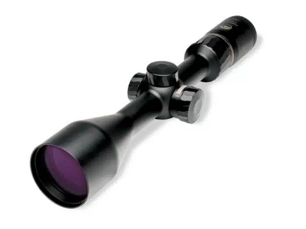 High-performance rifle scope with advanced coatings for enhanced light, clarity, and precision adjustments.