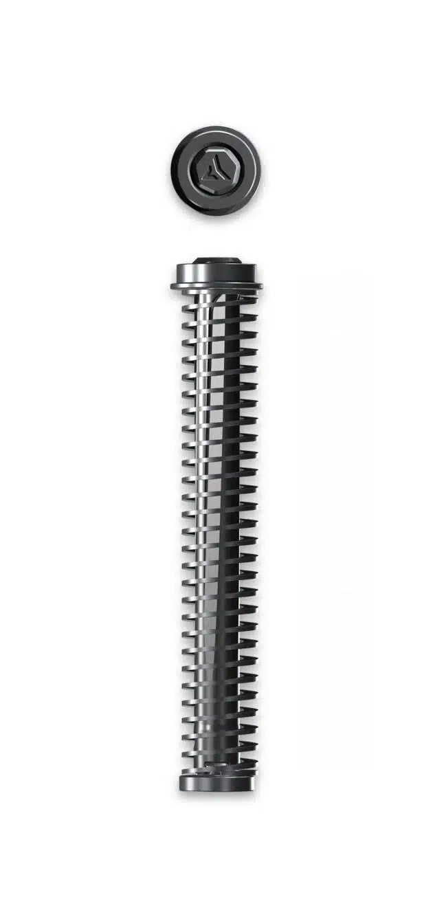 Durable polished threaded rod and cap assembly for compressors and machinery applications.