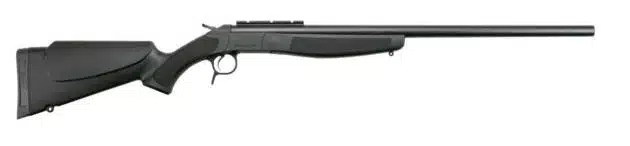 Sleek black bolt-action rifle designed for accuracy, comfort, and reliability in hunting and sport shooting.