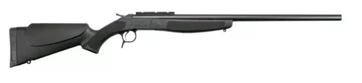 Sleek black bolt-action rifle designed for accuracy, comfort, and reliability in hunting and sport shooting.