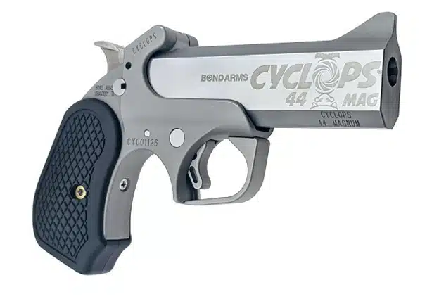 Stylish CYCLOPS 44 MAG Revolver with ergonomic grip and modern design for firearm enthusiasts.