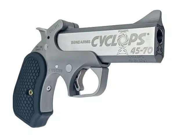 Budsgunshop Cyclops .45-70 handgun: compact design, powerful performance, ergonomic grip for precision shooting.