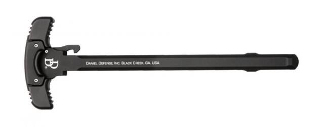 Ergonomic AR-15 Charging Handle with textured grip for improved performance and reliability in use.