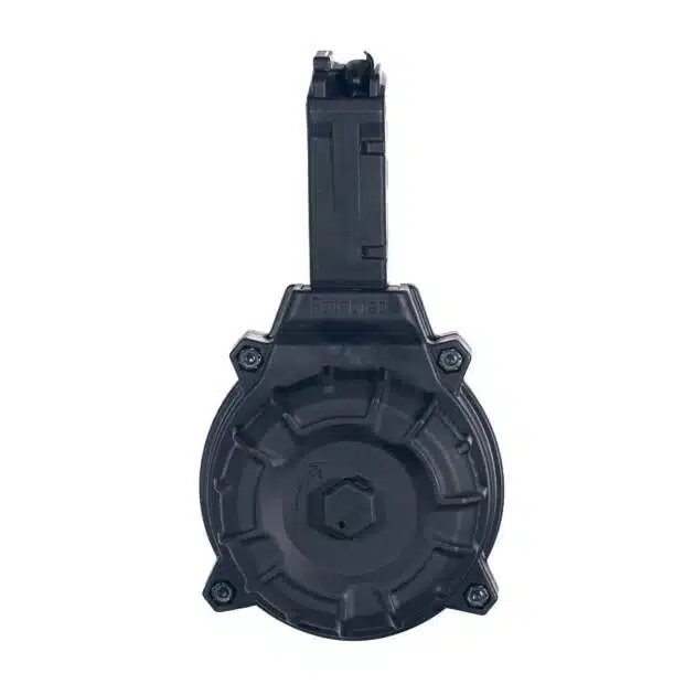 Durable black mechanical connector with hexagonal recess, ideal for automotive and machinery applications.