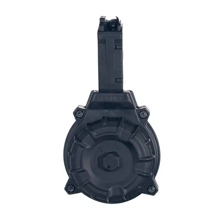 Durable black mechanical connector with hexagonal recess, ideal for automotive and machinery applications.