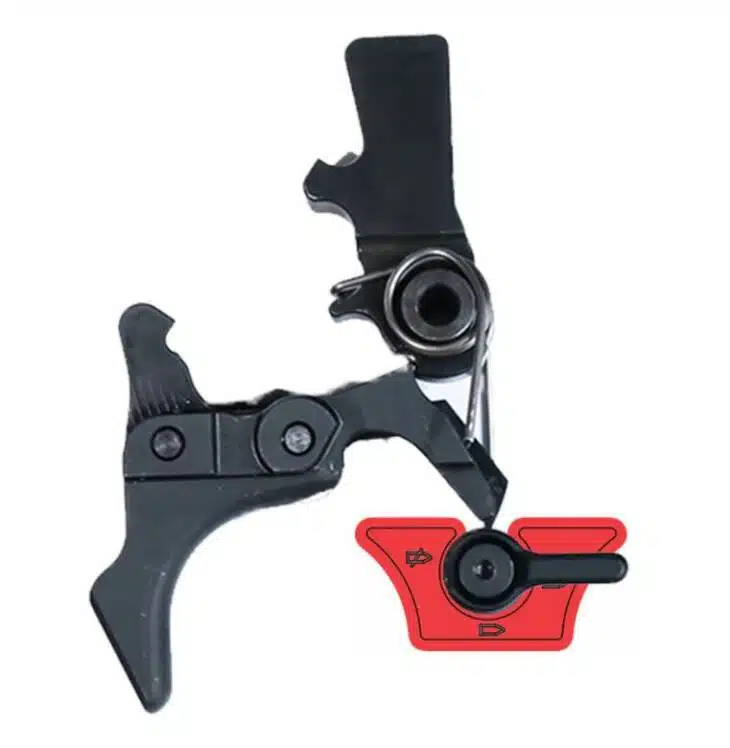 Precision trigger assembly with safety selector for reliable and efficient performance in firearms.