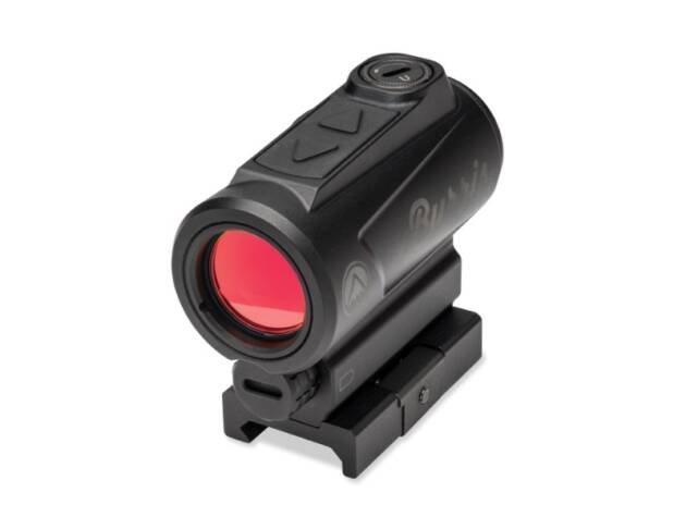 Compact red dot sight for enhanced accuracy, featuring adjustable brightness and secure mounting system.