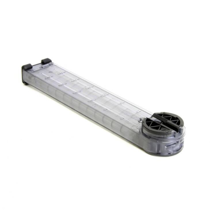 Transparent storage container with dispensing mechanism for efficient organization of small items.