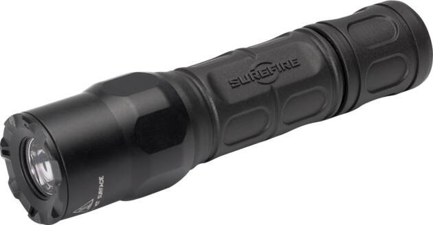 Durable compact black LED flashlight with textured grip for reliable illumination in any situation.