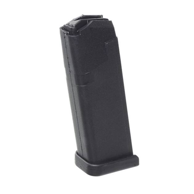 Reliable black polymer magazine GLKA107739 for optimal firearm performance and quick ammunition feeding.