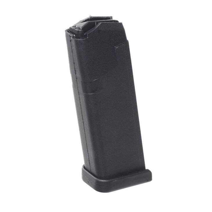 Reliable black polymer magazine GLKA107739 for optimal firearm performance and quick ammunition feeding.