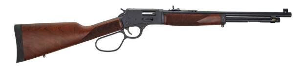 Classic lever-action rifle featuring elegant wood stock and durable metal, perfect for collectors and enthusiasts.