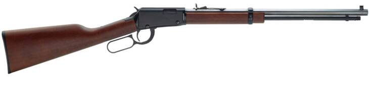 Classic lever-action rifle with polished wood stock and durable metal for hunters and sport shooters.