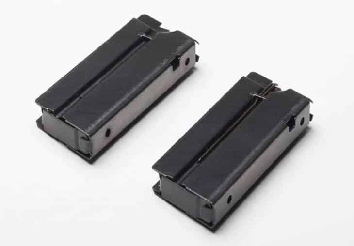 Durable black firearm magazines for reliable loading in sport shooting and law enforcement.