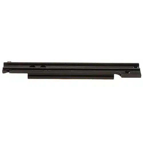 Matte black firearm slide with cutouts and notch for enhanced reliability and performance.