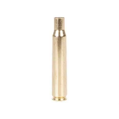 Shiny brass bullet casing, essential for precision ammunition and firearm performance.