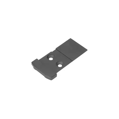 Sturdy steel bracket with holes for secure attachment in automotive and industrial applications.