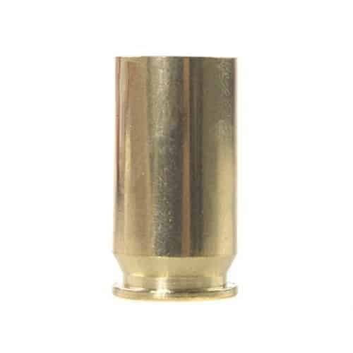 Pristine brass cartridge casing: durable, reliable, and perfect for reloading in firearms.