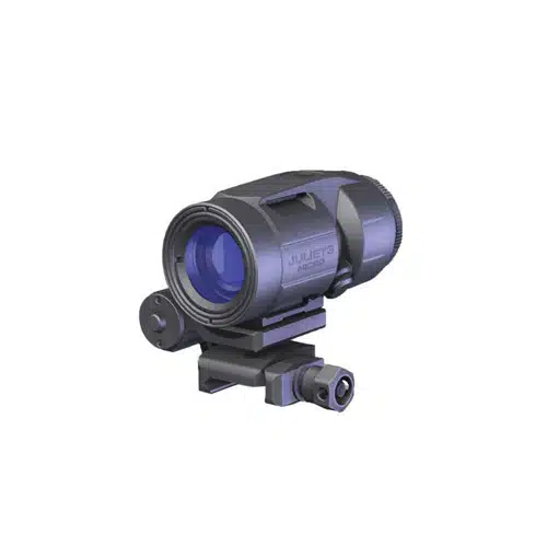 Compact reflex sight with anti-reflective lens for quick target acquisition and versatile mounting options.