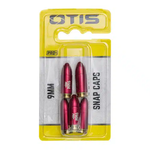 Otis 9mm snap caps for safe firearm training and improved shooting skills.