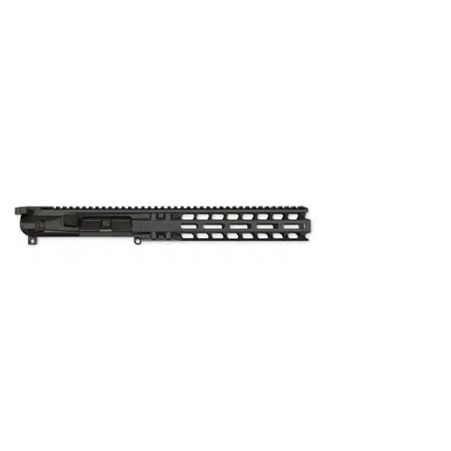 Sleek black modular upper receiver for customizable firearm performance and enhanced accuracy.