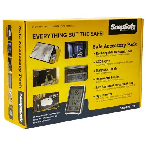 SnapSafe Accessory Pack: Essential items for enhancing your safes organization and security.