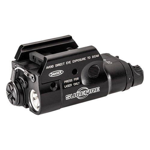 Tactical light and laser sight for accurate aiming in low-light conditions.