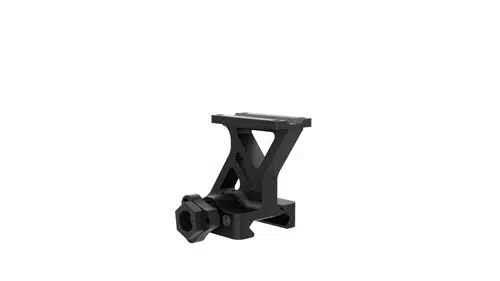 Durable Y-shaped tactical component for versatile outdoor equipment attachment and stability.