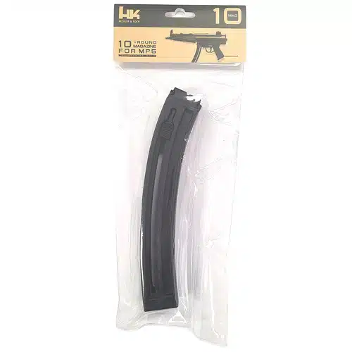 Heckler & Koch Submachine Gun Magazine, 10-round capacity, perfect for shooting and training.