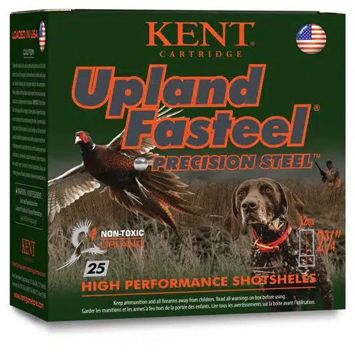 Kent Upland Fasteel Steel Shotgun Shells: 25 non-toxic, high-performance shells for upland hunting.