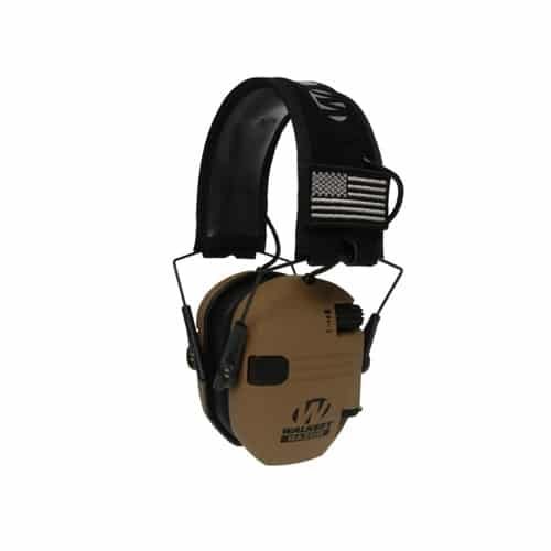 Durable electronic earmuffs for hearing protection and comfort during shooting and outdoor activities.