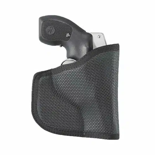 Breathable compact handgun holster with retention for secure, discreet concealed carry and comfort.