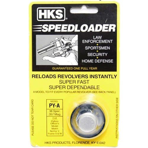 HKS Speedloader PY-A: Fast, reliable reloading tool for revolvers, perfect for defense and sport.